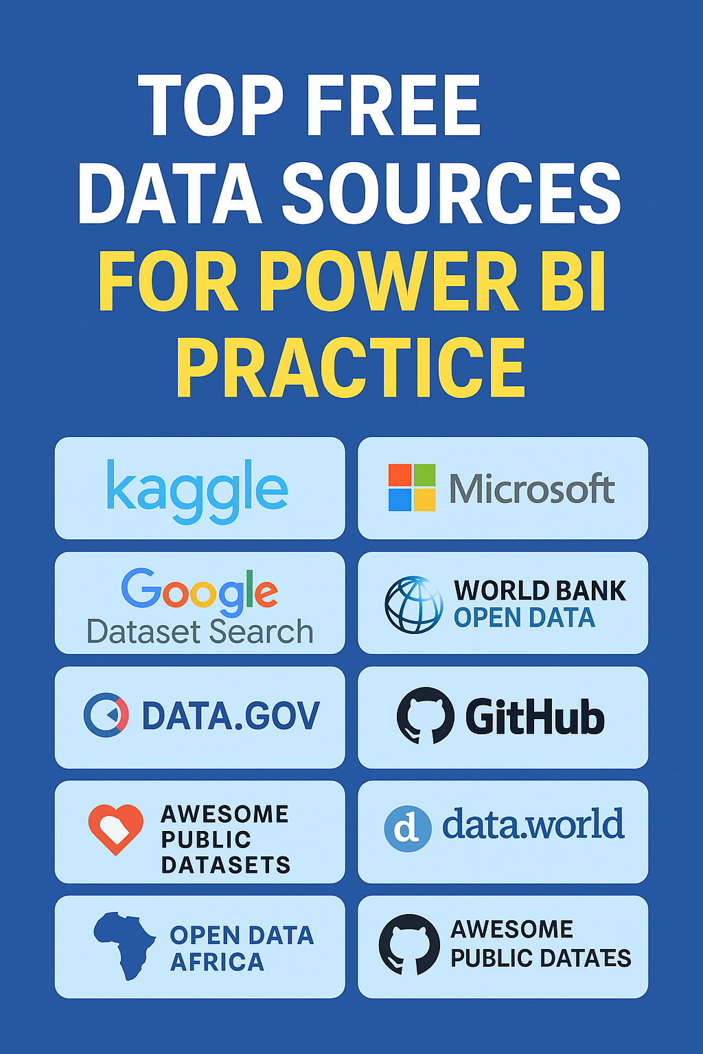 Free Data Sources to Practice Power BI Skills